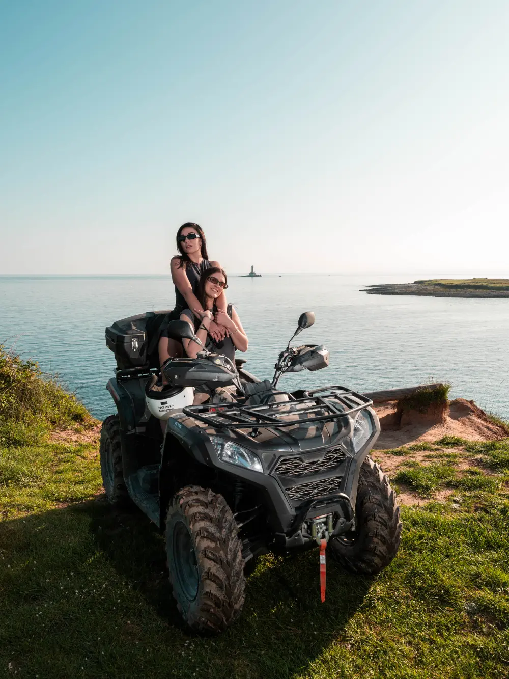 seaview in premantura on a quad